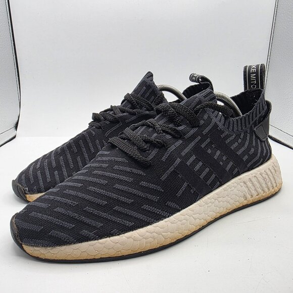Adidas NMD_R2 PK Mens 11 Black Primeknit Running Shoes Sample Sneakers Casual main image 12